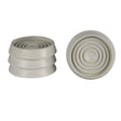 Cold Steel Round Rubber Castor Cups Ivory 44mm 35125
