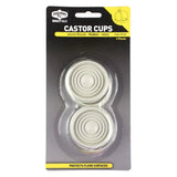 Cold Steel Round Rubber Castor Cups Ivory 44mm 35125