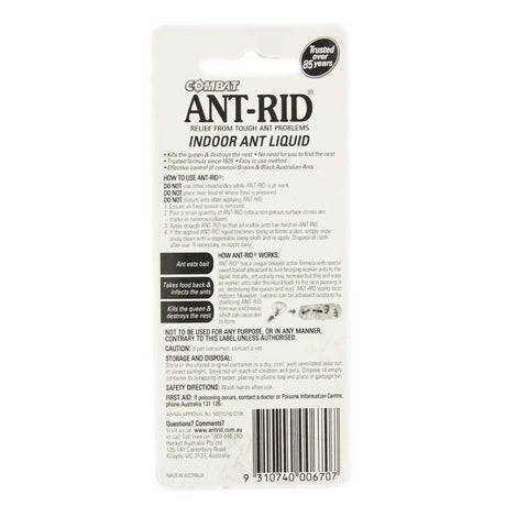 COMBAT ANT - RID Relief From Tough Ant Problems Indoor Ant Liquid 726415