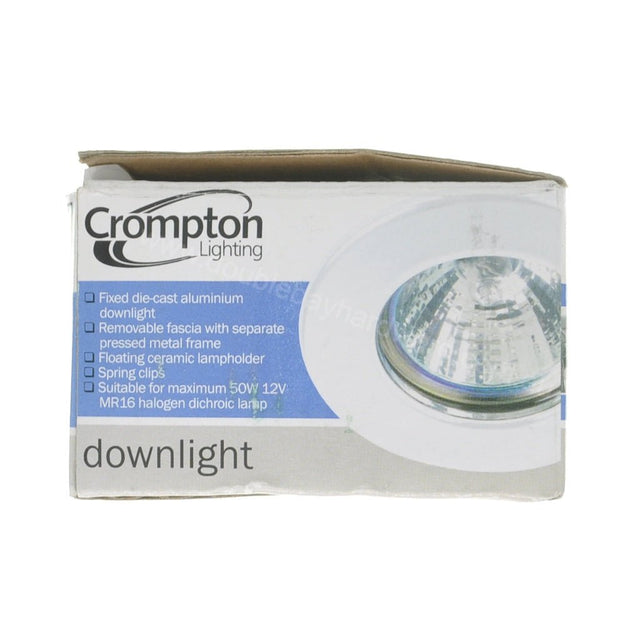Crompton Fixed Die - cast Aluminium Downlight Kit 70mm Cut 20683
