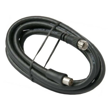 Coiled cable with connectors on a white background