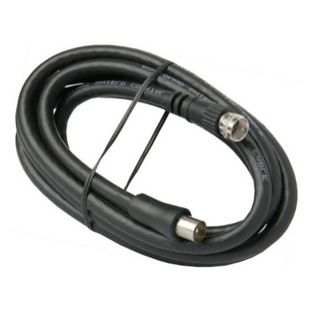 daichi TV Antenna Cable F to PAL Black 3M