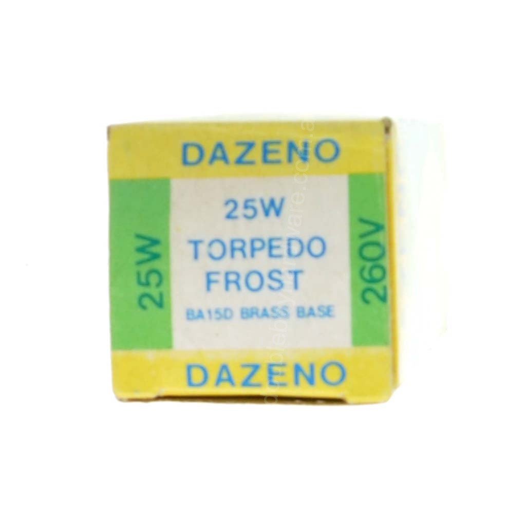 DAZENO Candle Incandescent Light Bulb BA15d 260V 25W Frosted