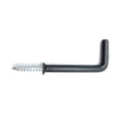 DB Hardware Square Hooks Black 50mm 10Pcs