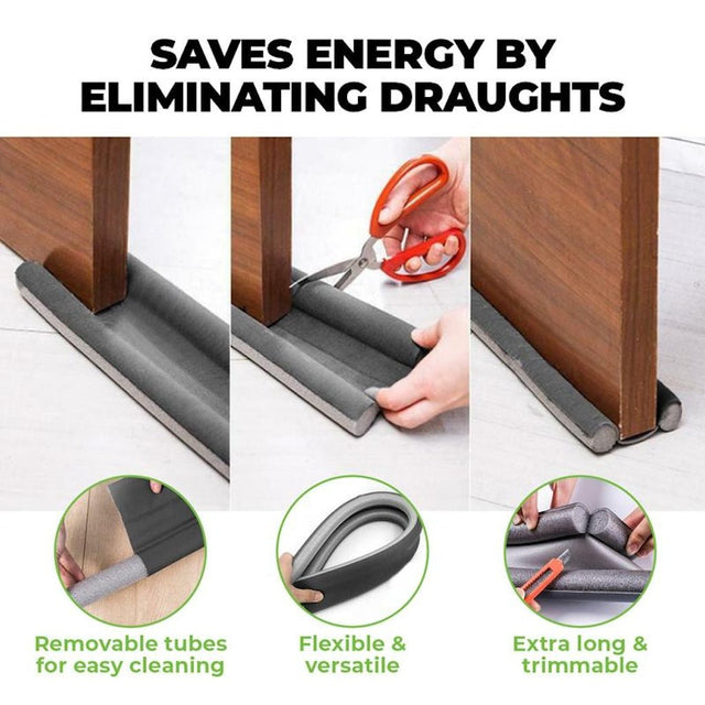 DB Hardware Twin Door Draught Stopper 90cm Gray