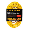 Detroit Heavy Duty Extension Lead 10A 20M Yellow DHDEL20M10AY