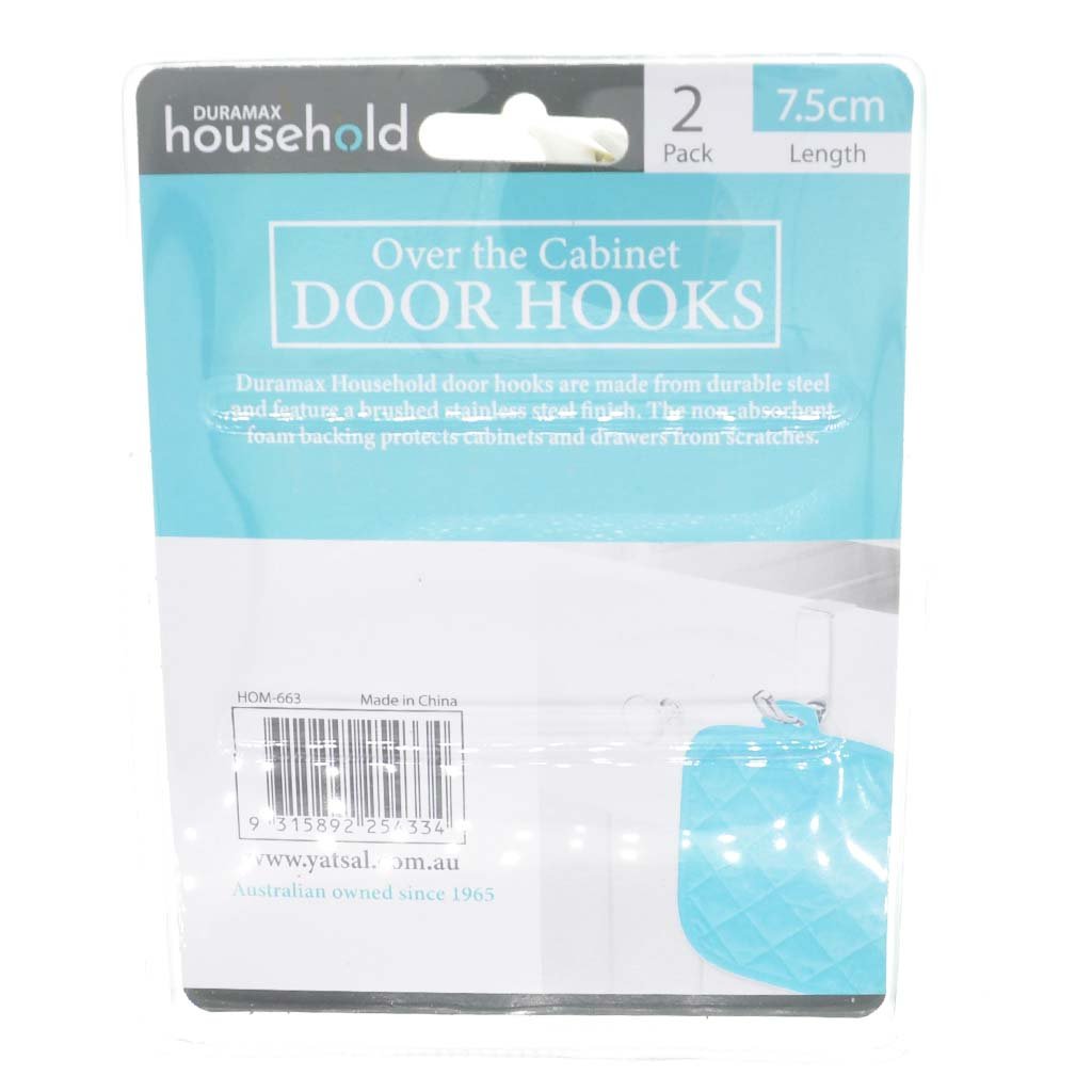DURAMAX Over Door Hook Stainless Steel 7.5cm HOM - 663