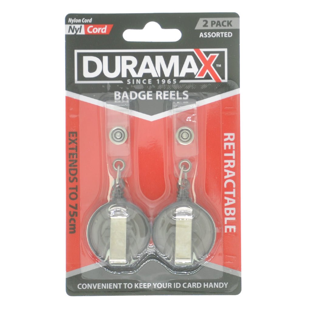 Duramax Retractable Badge Reels Extends 75cm HAR - 583