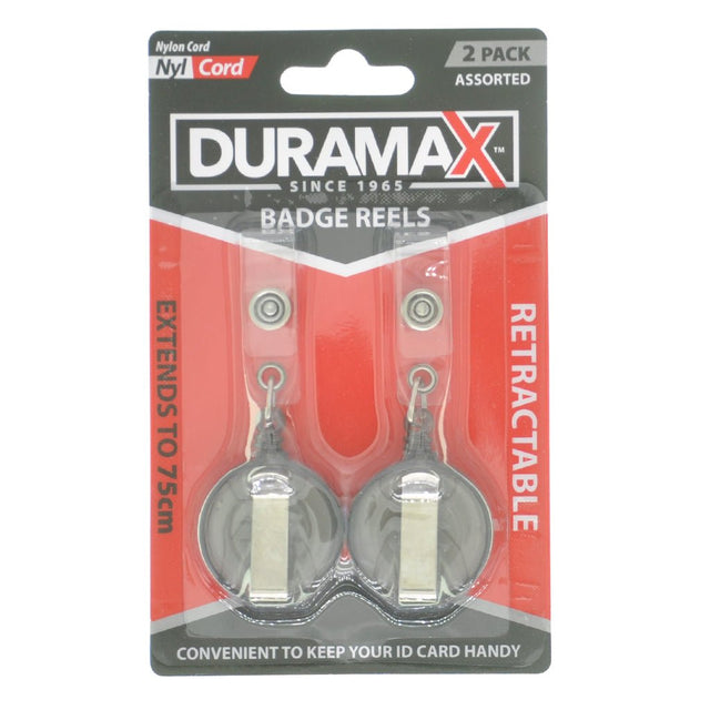 Duramax Retractable Badge Reels Extends 75cm HAR - 583