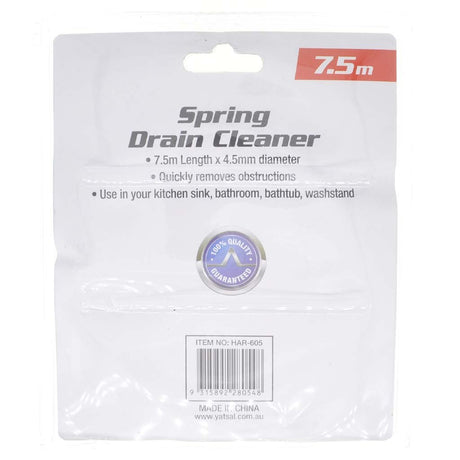 Duramax Spring Drain Cleaner With Twist Handle 4.5mmX7.5m HAR - 605