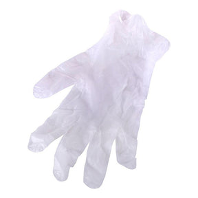 Easy Care Vinyl Powder Free Disposable Gloves Food Safety L Clear 100Pcs