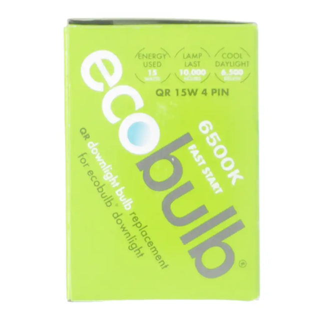Green box of ecobulb with branding and product details on a white background