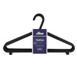 ellise Coat Hanger Plastic Black 37cm 8Pcs HOM - 597