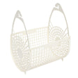 ellise Collapsible Plastic Peg Basket 24X15X20cm White HOM - 860