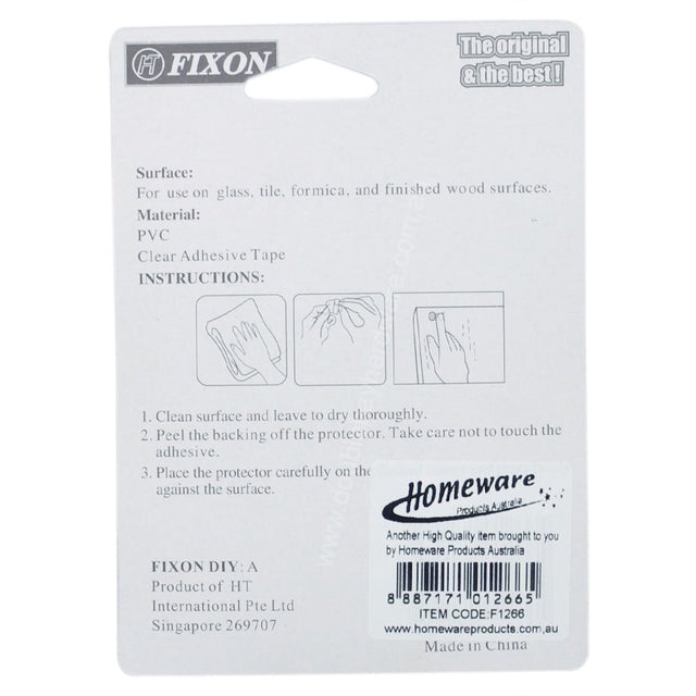 FIXON Clear Half - Round Adhesive Protector 10mm F1266