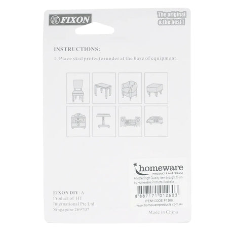 Fixon Rubber Round Protector Clear 55mm 4Pcs F1260
