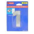 Fixon Stainless Steel Adhesive Number 1 Sign 8cm F1701