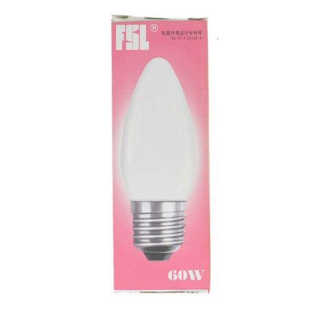 FSL Candle Incandescent Light Bulb E27 240V 60W Pearl