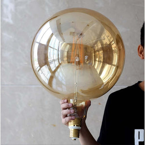 G380 Giant Size Filament Spherical LED Light Bulb E40 240V 6W W/W