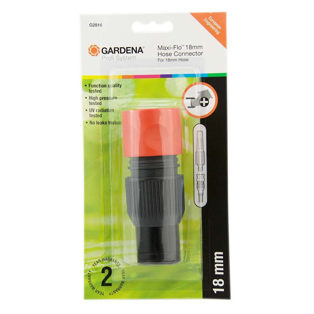 GARDENA Maxi - Flo Hose Connector For 18mm Hose G2816