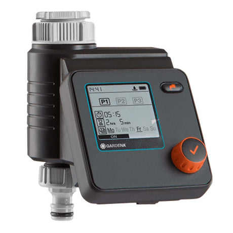 GARDENA Select Water Computer Timer For 3/4" & 1" Thread Taps 967927501