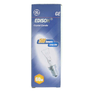 GE Candle Incandescent Light Bulb E14 240V 60W Clear 703166