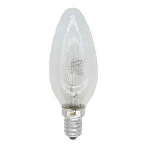 GE Candle Incandescent Light Bulb E14 240V 60W Clear 703166