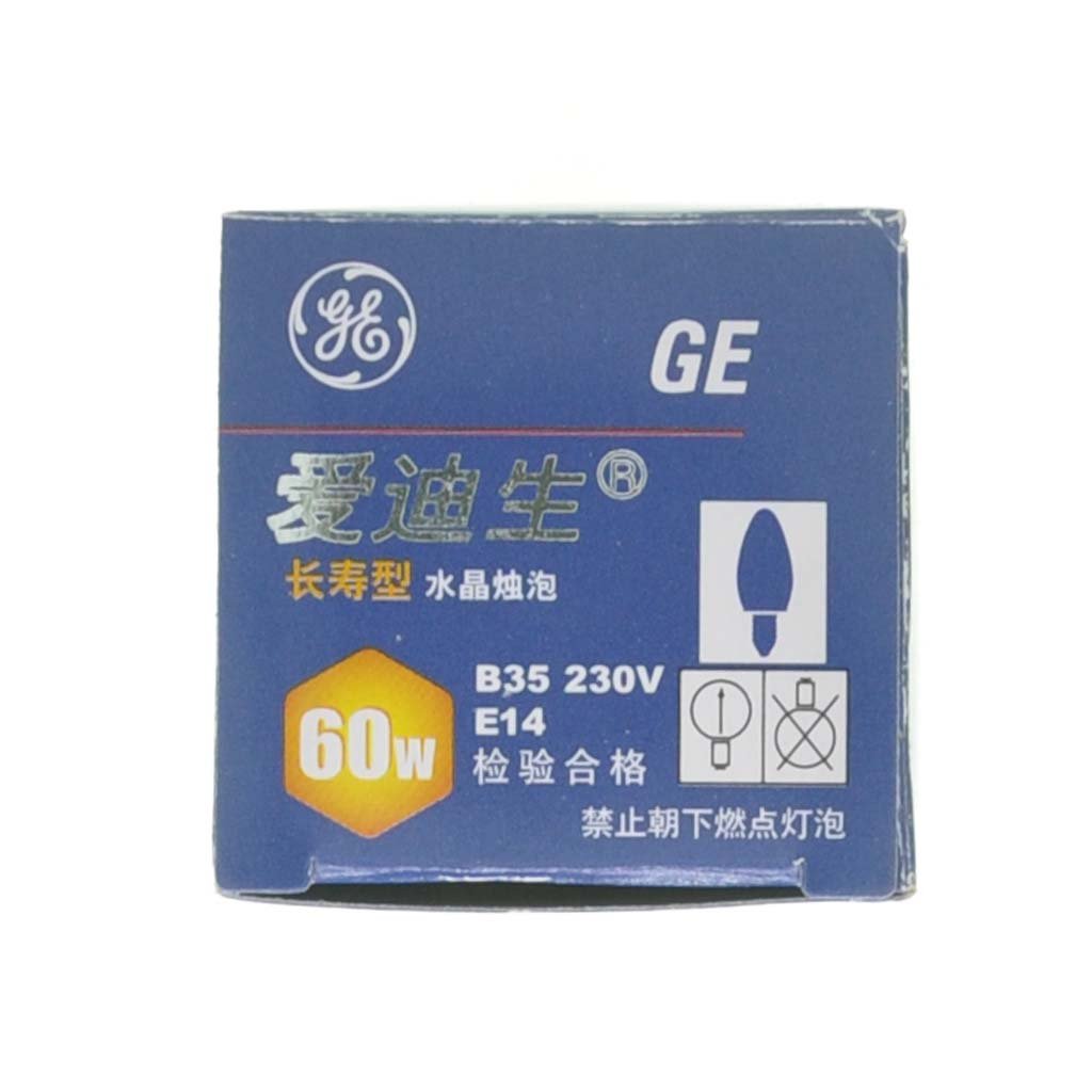GE Candle Incandescent Light Bulb E14 240V 60W Clear 703166