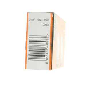 GE Candle Incandescent Light Bulb E27 240V 40W Clear 2Pcs