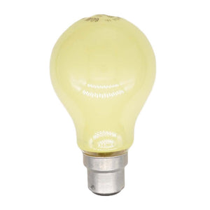 GE GLS Coloured Incandescent Light Bulb B22 250V 60W Yellow