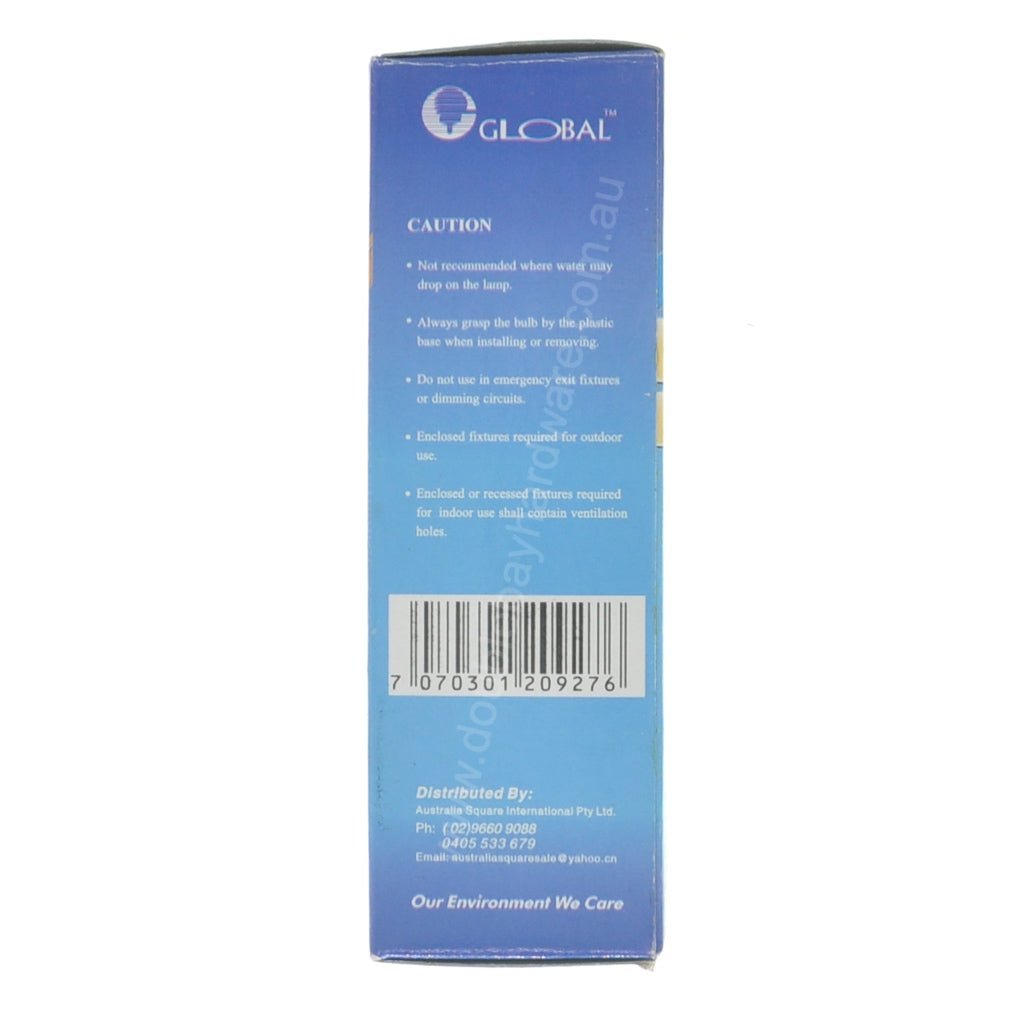 GLOBAL Energy Saving Light Bulb E27 240V 9W C/W