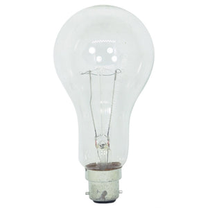 GLS High Wattage Incandescent Light Bulb B22 240V 150W Clear