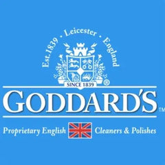 Goddard's logo with a blue background