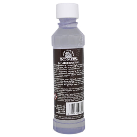 Cleans and Seals All Wood Cutting Boards. Protects from Staining, Drying and Cracking. Safe for contact food.