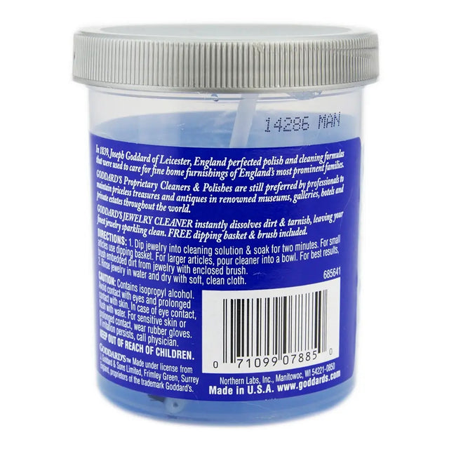 Back label of a jar with text and a barcode on a white background