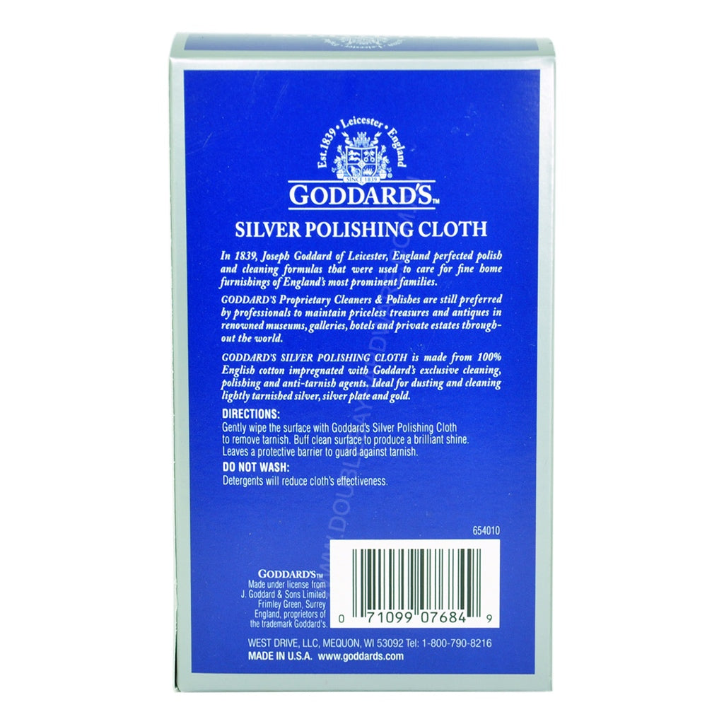 Goddards Silver Cleaning Polishing Cloth 12"x15"