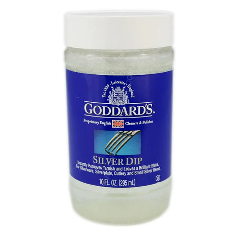 Goddard's Silver Dip container with blue label on a white background