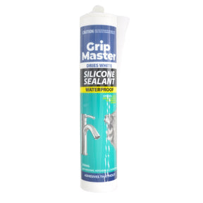 Grip Master Water Proof Silicone Sealant White 250ml HAR - 506