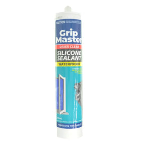 Grip Master Waterproof Silicone Sealant Clear 250ml HAR - 505