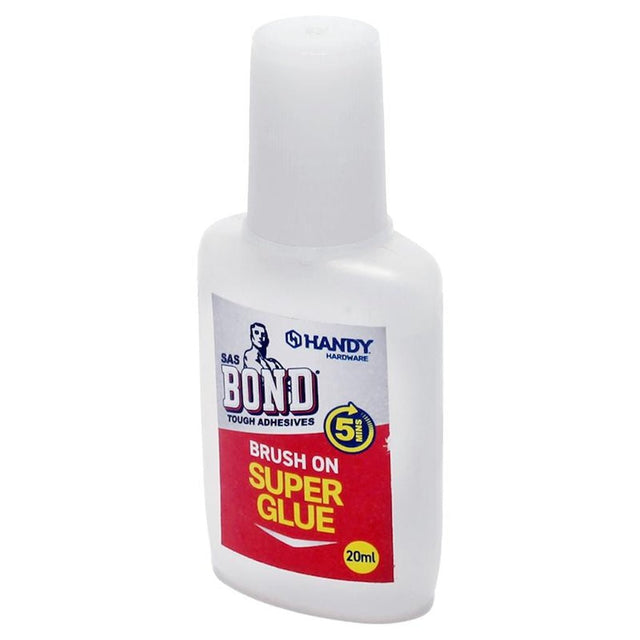 Handy Hardware Brush On Liquid Super Glue 20ml 283989
