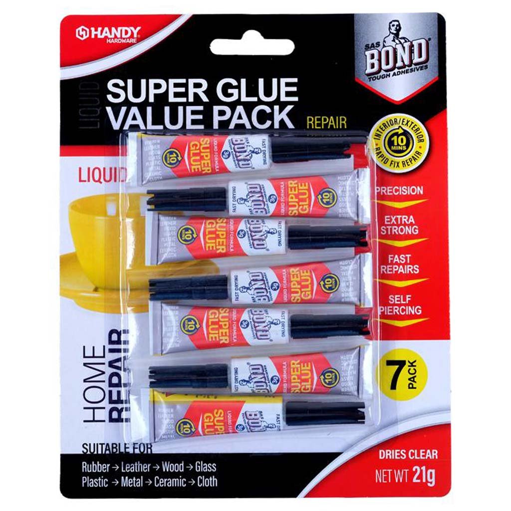 Handy Hardware Liquid Super Glue Value Pack 7Pc 53049