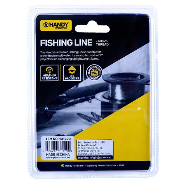 Handy Hardware Nylon Fishing Line 100m Semi Transparent 101290