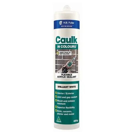 HB Fuller Caulk In Colours Brilliant White 450g