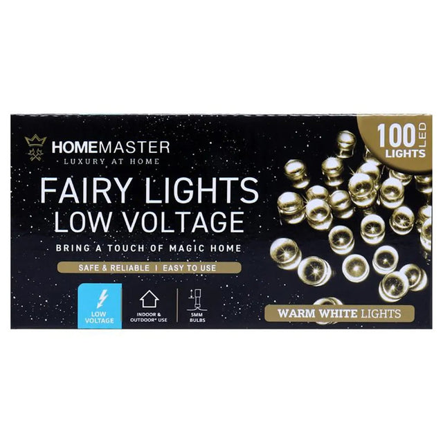 Home Master AC Powered Fairy Lights Warm White 100LED 286331