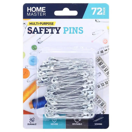 HOME MASTER Safety Pins 57mm 72Pcs 25626