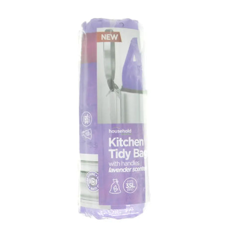 Household Kitchen Tidy Bags With Handle 35L 58x71cm 20Pcs
