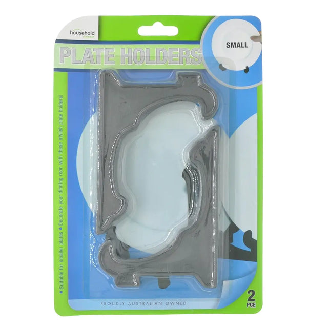 Packaging of small plate holders with a clear window showing the product.