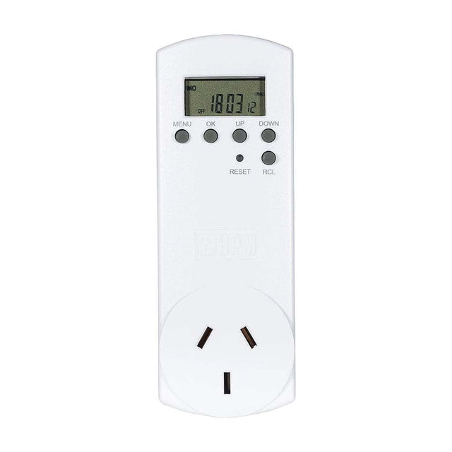 HPM 7 Day 24 Hours Double Pole Digital Timer Slimline D817SLIMDP