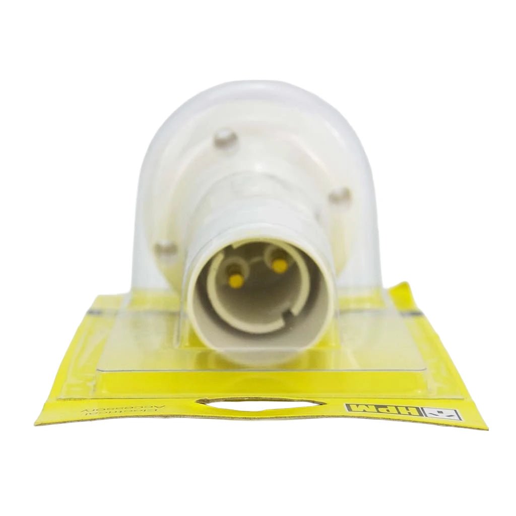 HPM Adjustable B22 Batten Holder White D360WE