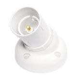 HPM Adjustable B22 Batten Holder White D360WE